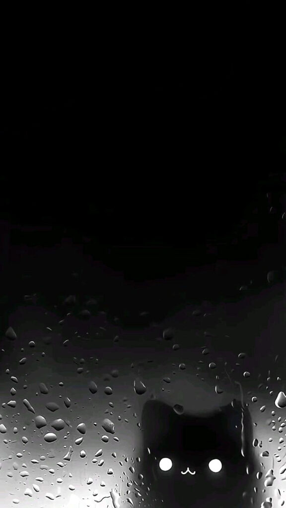 Rainy Night Drive: Dramatic Car in Monochrome