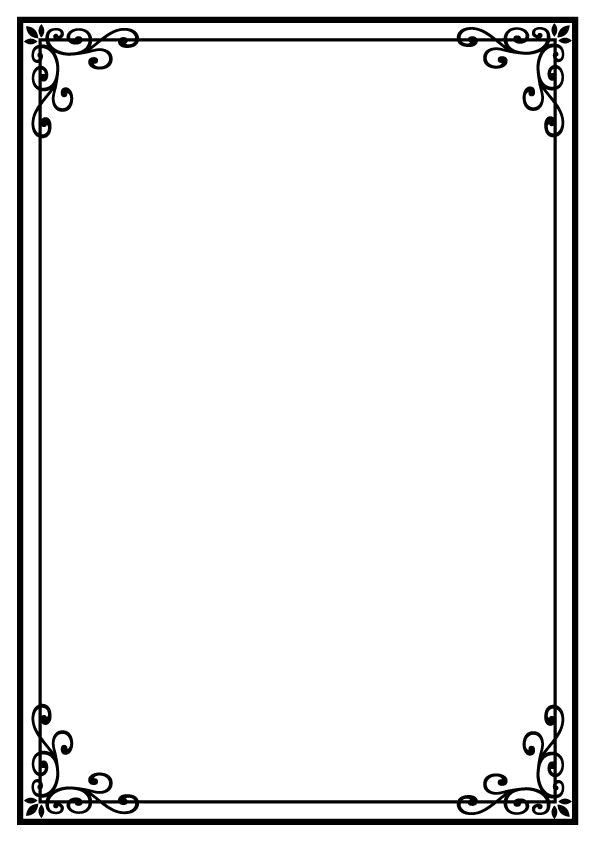 Unique Bordas para Fotos em Margem Preto e Branco