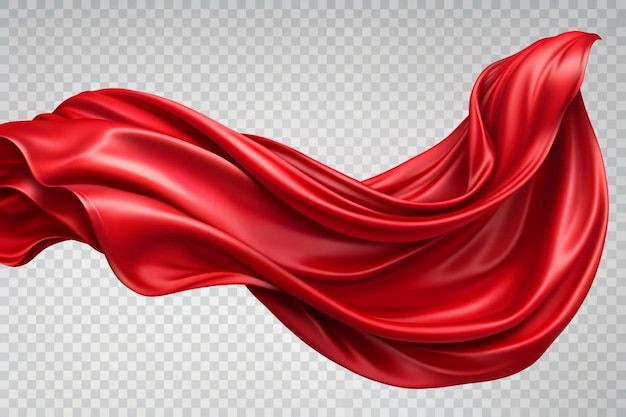 Dramatic Red Silks Dancing on Air