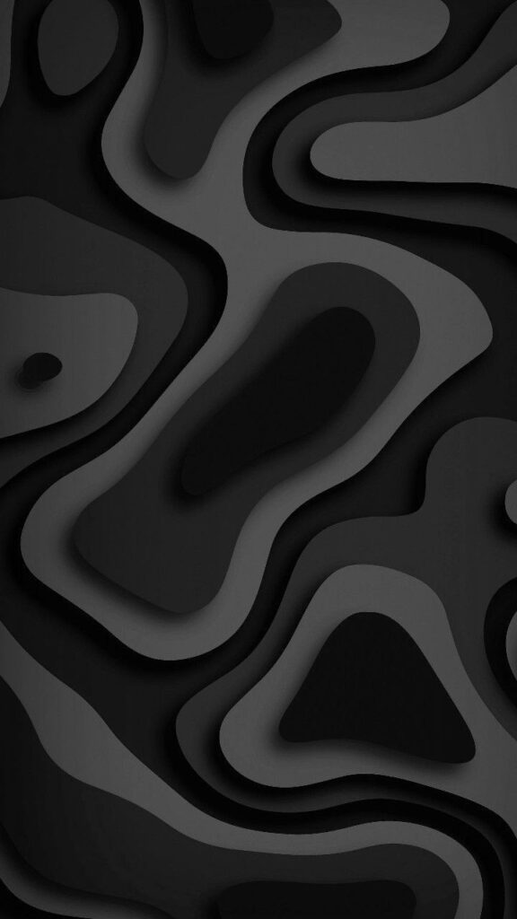 Mysterious Black Abstract Art