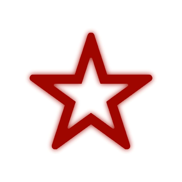 White Background, Red Hot Star