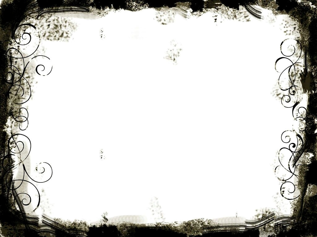 Timeless Elegance: Black & White Photo Frame with Twirling Vines