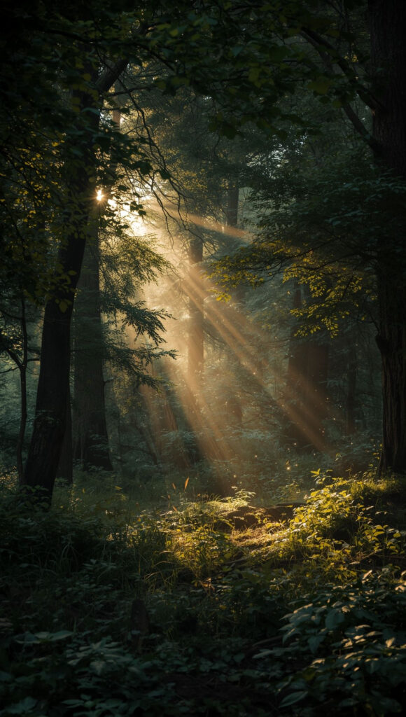 Golden Moments in the Forest