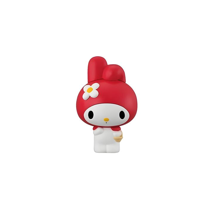 Cute Hello Kitty Figurine with a Flower on Her Head