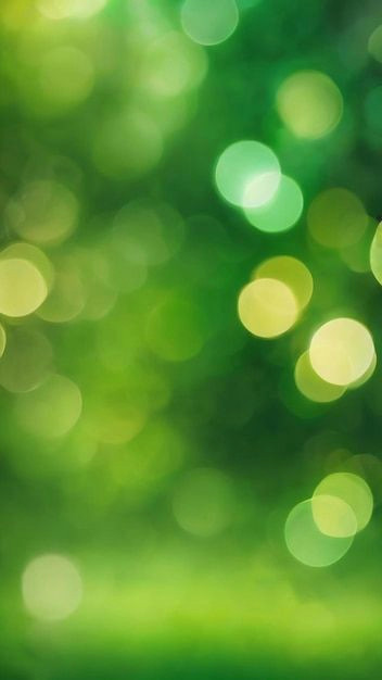 Ethereal Green Bokeh: Stunning AI-Generated Imagery