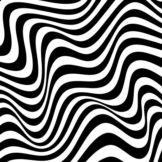 Elegant Moody Designs: Black & White Wavy Patterns
