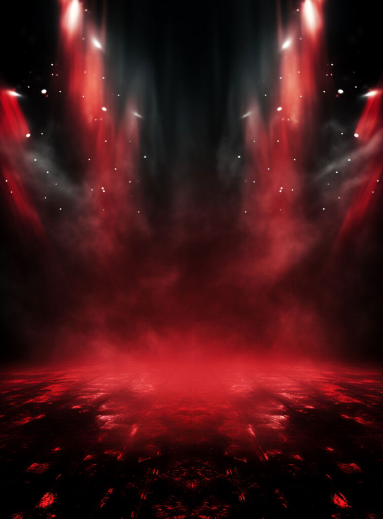 Red Hot Stage: Ultra-HD Backdrop Design