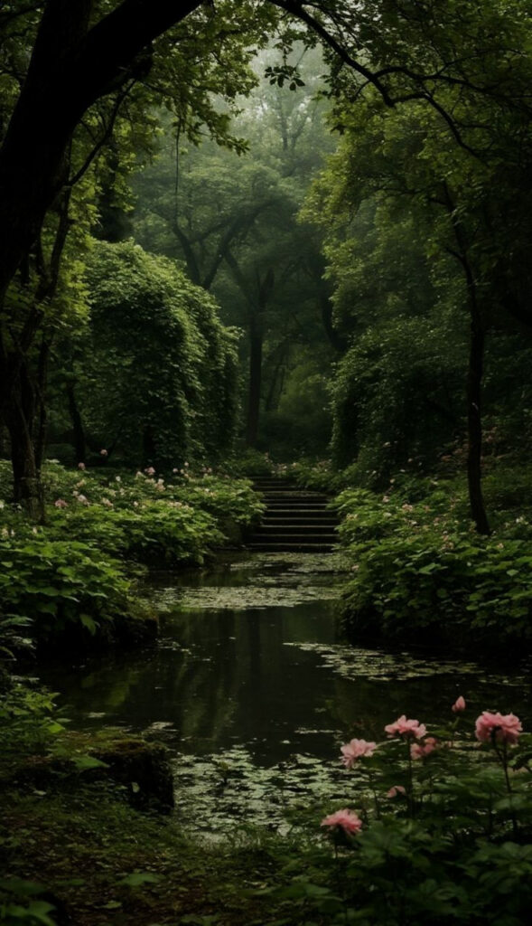 Tranquil Oasis: Lush Green Nature at Its Best